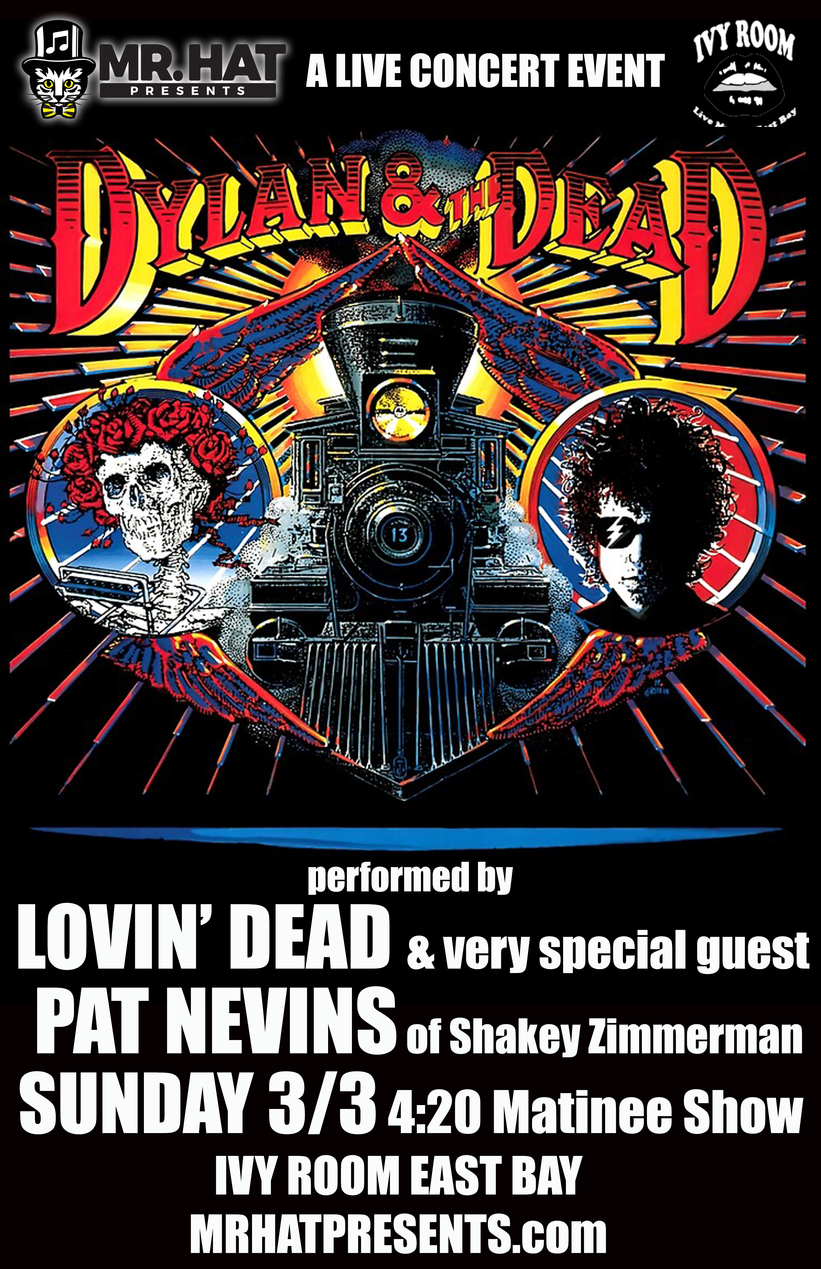 DYLAN & THE DEAD performed by Lovin' Dead & Pat Nevins | Sparxo